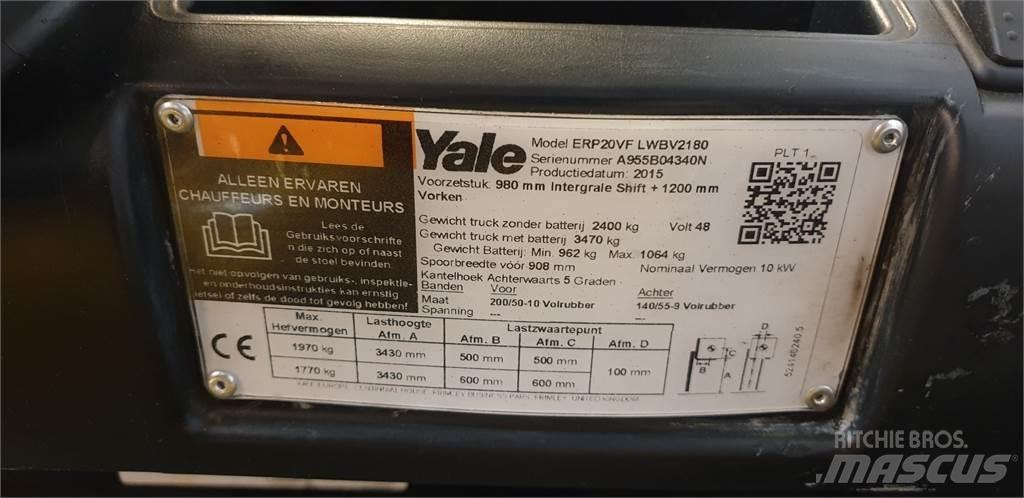 Yale ERP20VF 2014 Електронавантажувачі