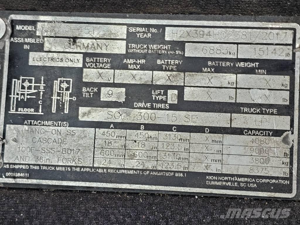 Linde H45T Газові навантажувачі