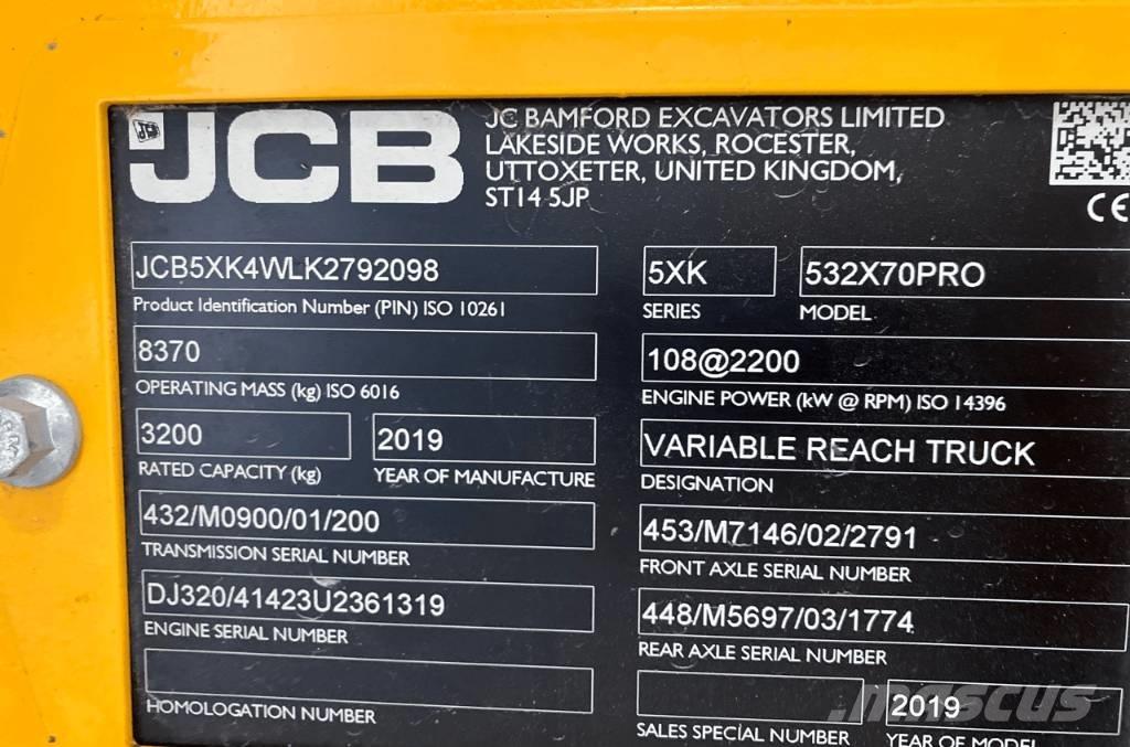 JCB 532-70 Телескопічний навантажувач