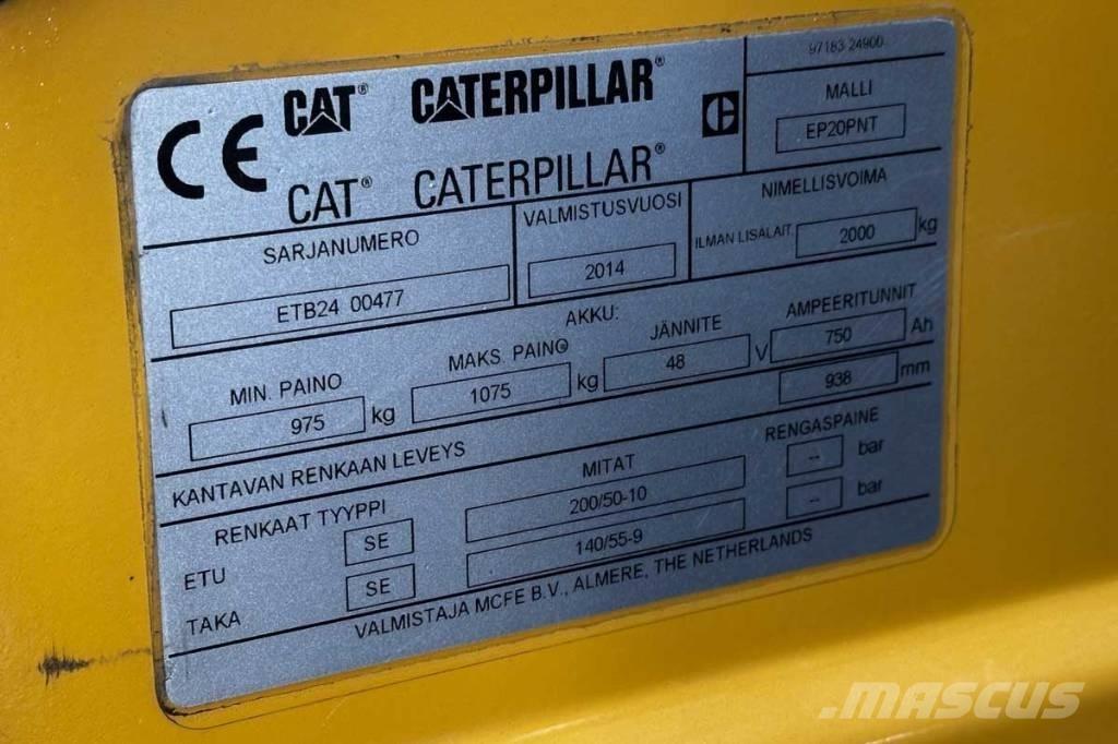 CAT EP 20 Електронавантажувачі