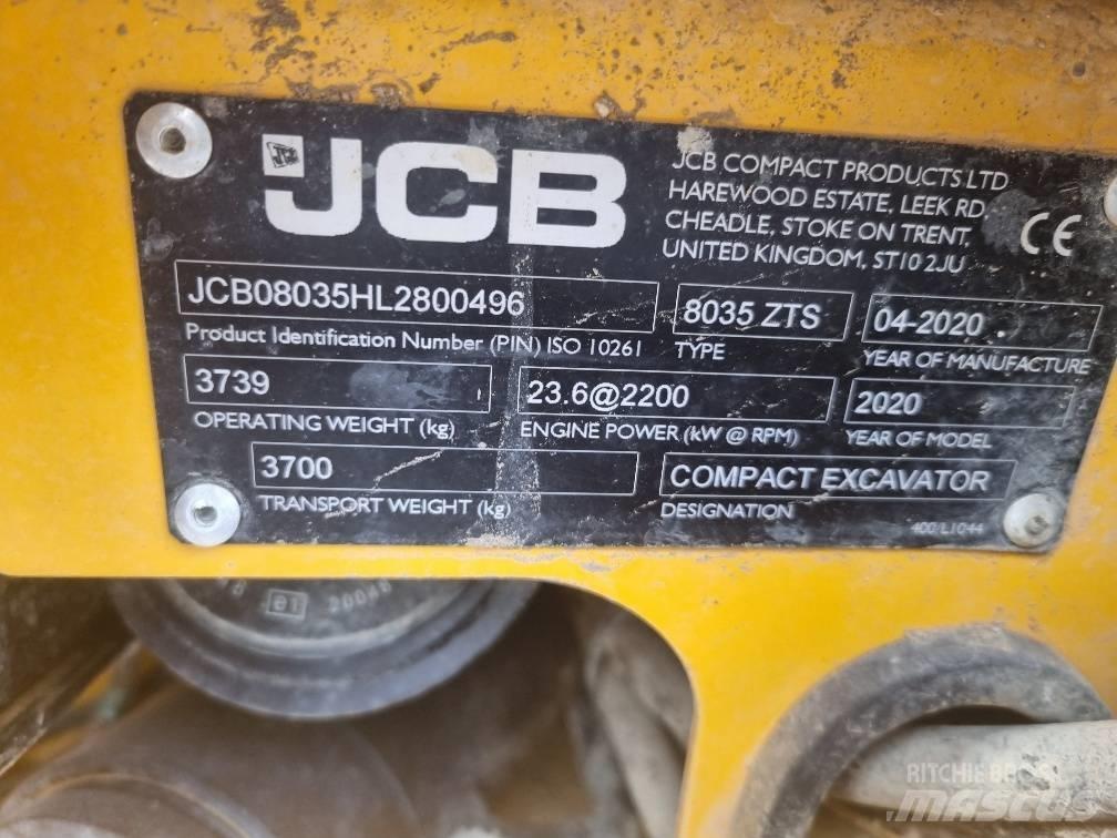 JCB 8035 ZTS Міні-екскаватори < 7т