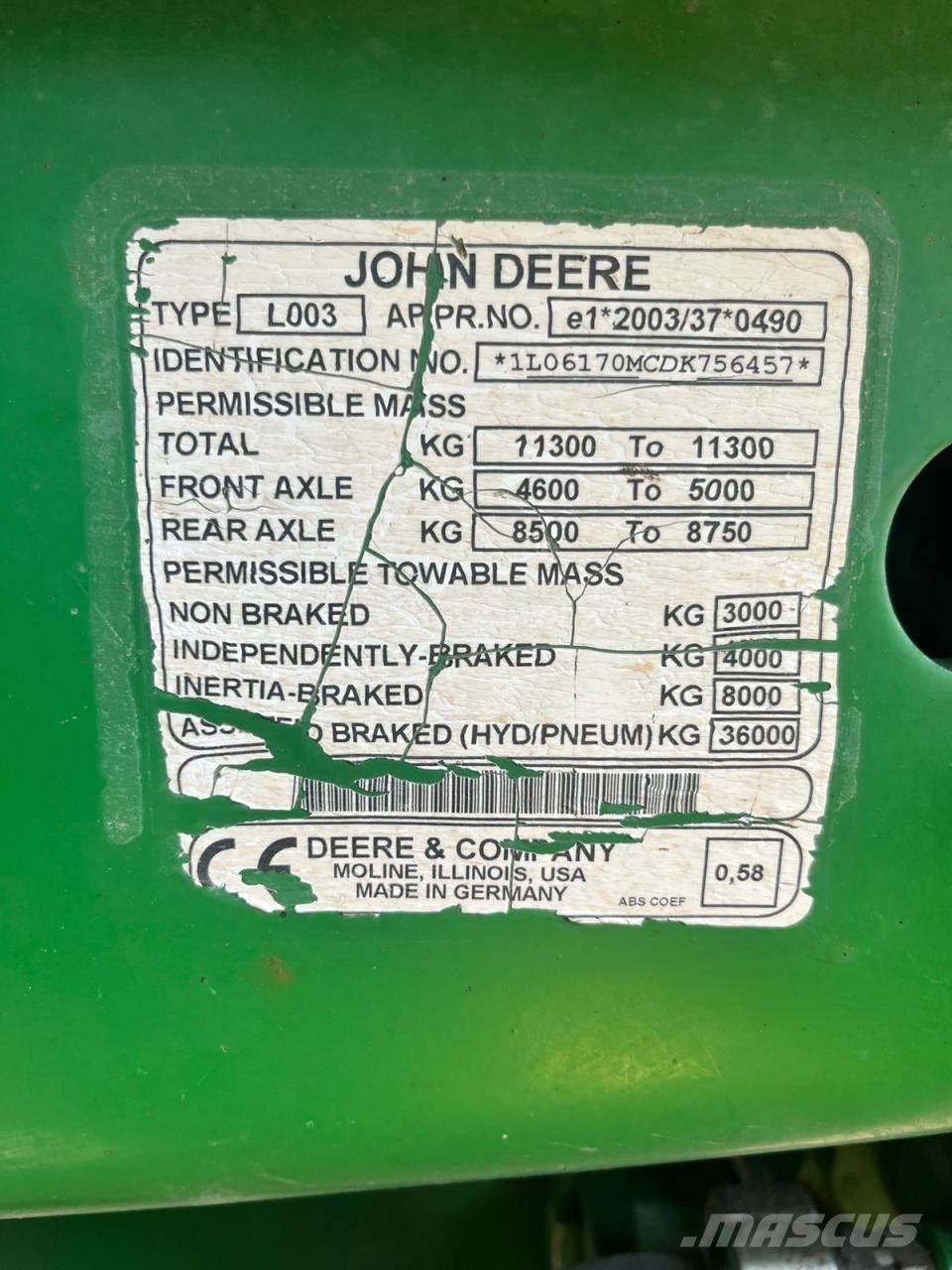 John Deere 6170M Трактори