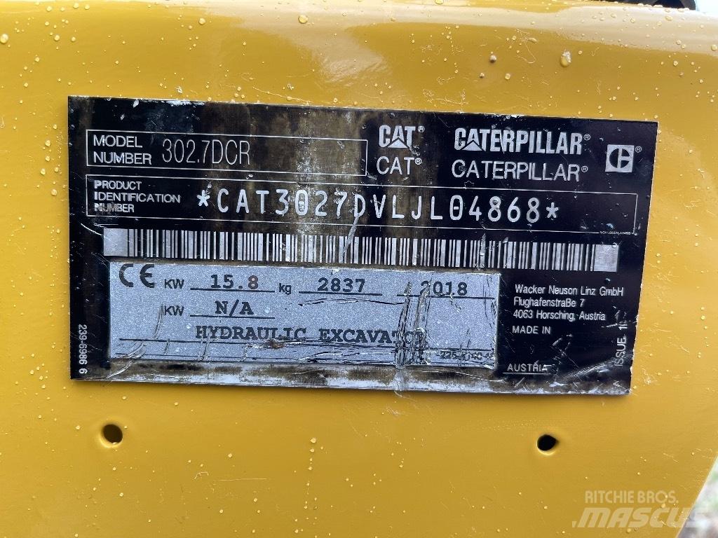 CAT 302.7D CR Міні-екскаватори < 7т