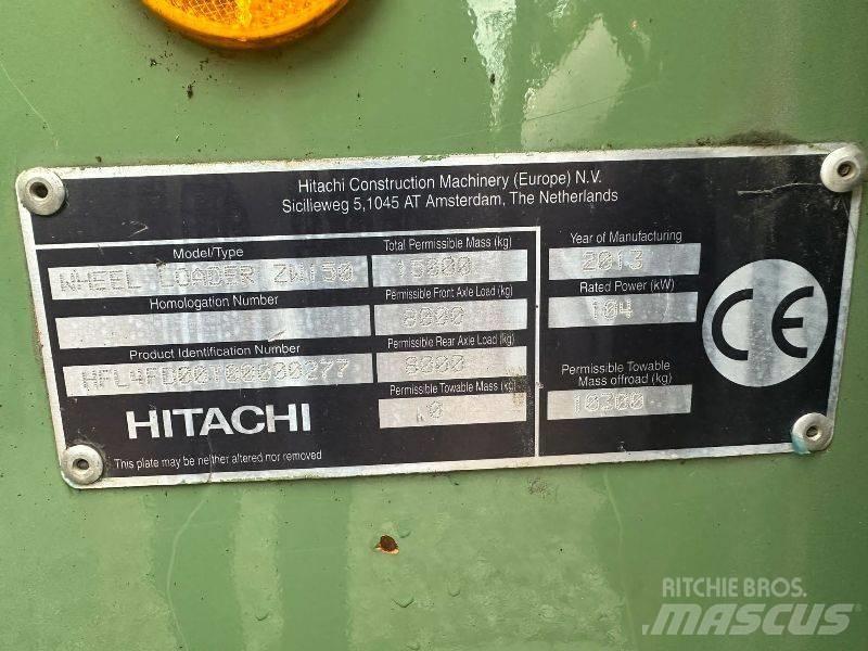 Hitachi ZW 150 Фронтальні навантажувачі