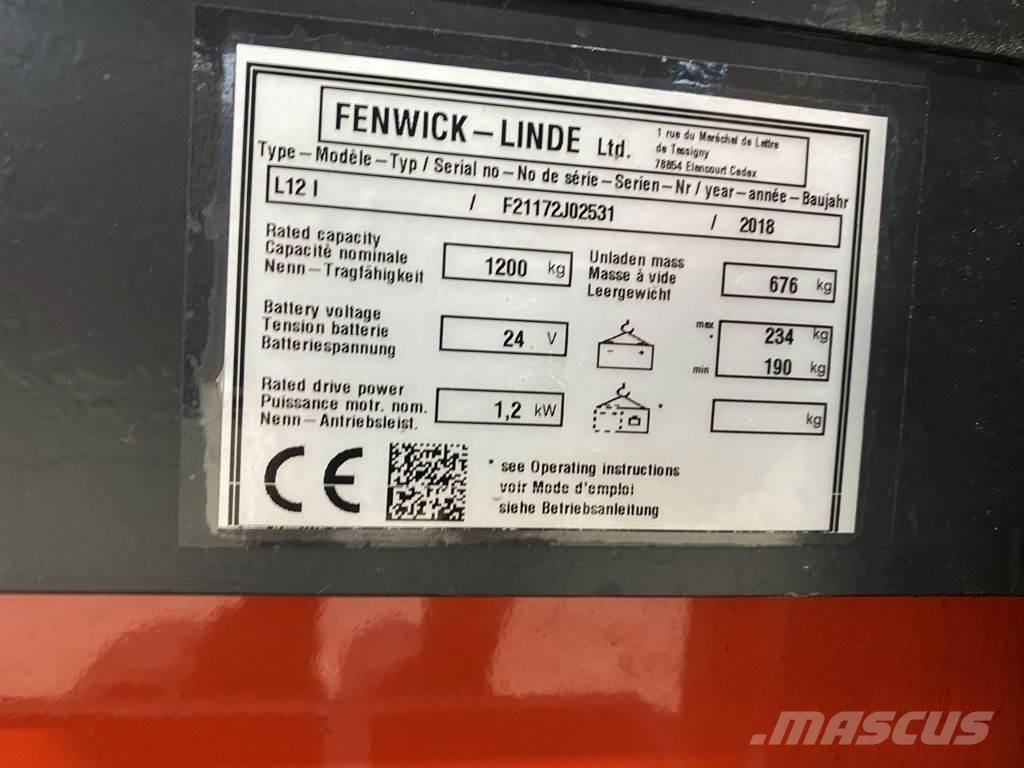 Linde L12 I Ручний візок