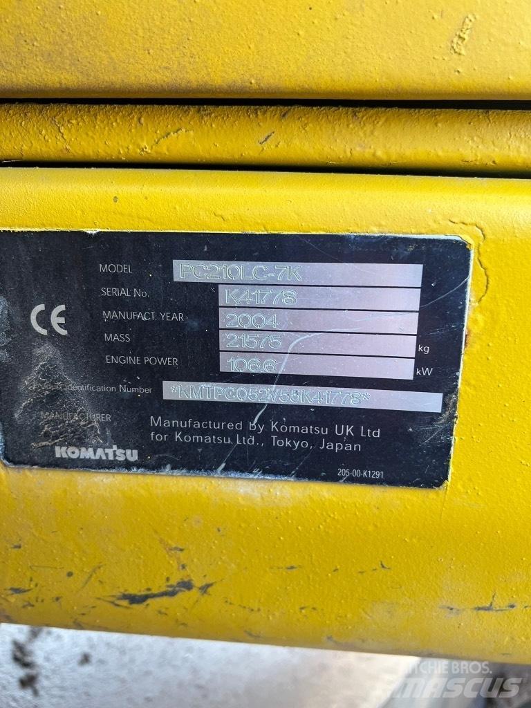 Komatsu PC 210 LC-7K Гусеничні екскаватори