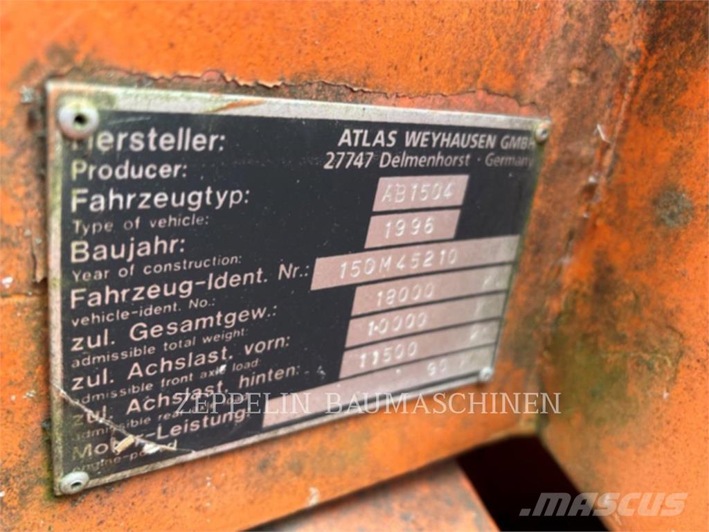 Atlas 1504 Колісні екскаватори