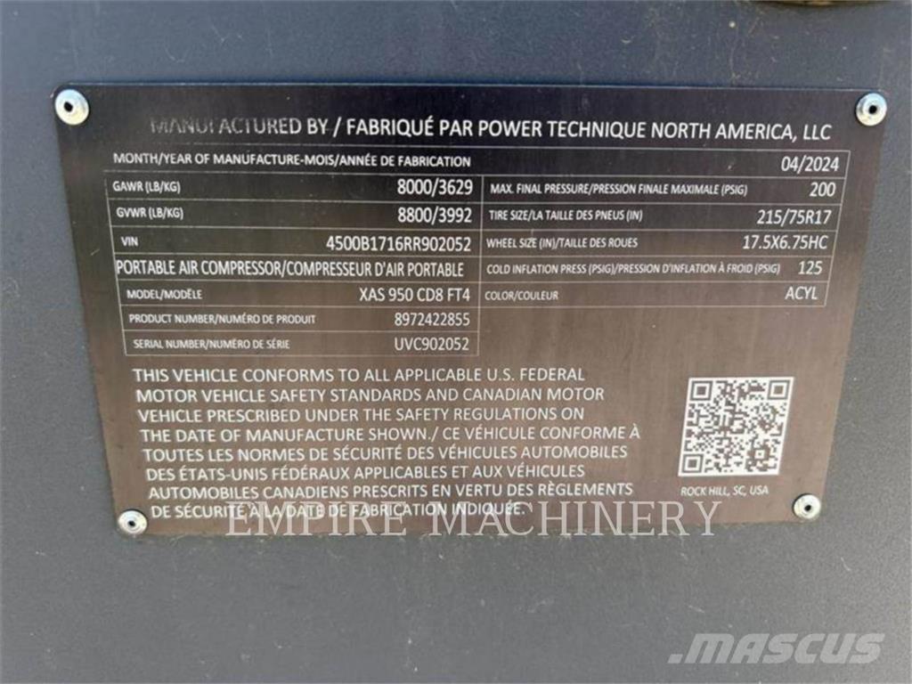 Atlas Copco XAS950CD Компресори