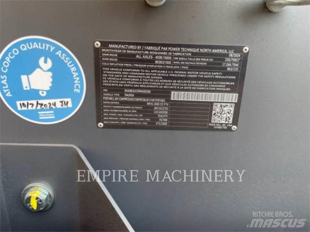 Atlas Copco XRVS1000CD Компресори