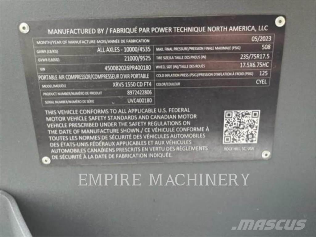 Atlas Copco XRVS1550CD Компресори