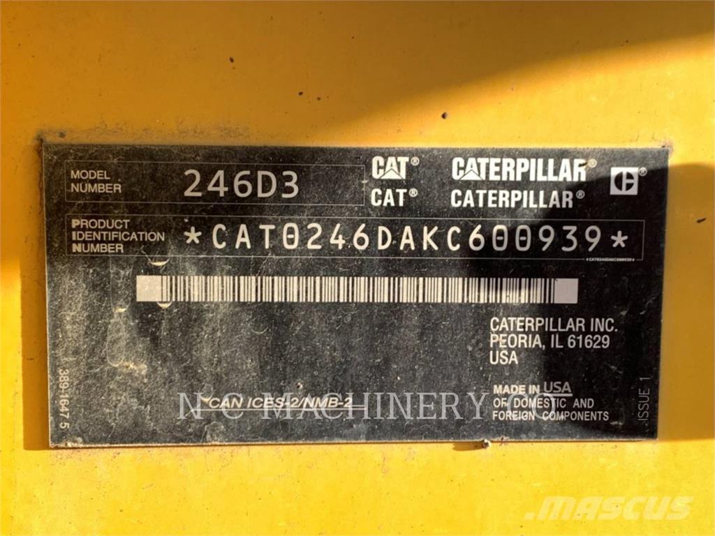 CAT 246D3 H3CB Міні-навантажувачі