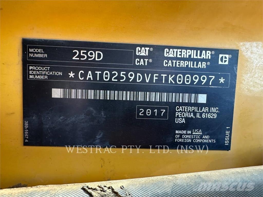 CAT 259D Гусеничні вантажники