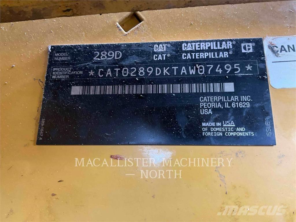 CAT 289D A2Q Міні-навантажувачі