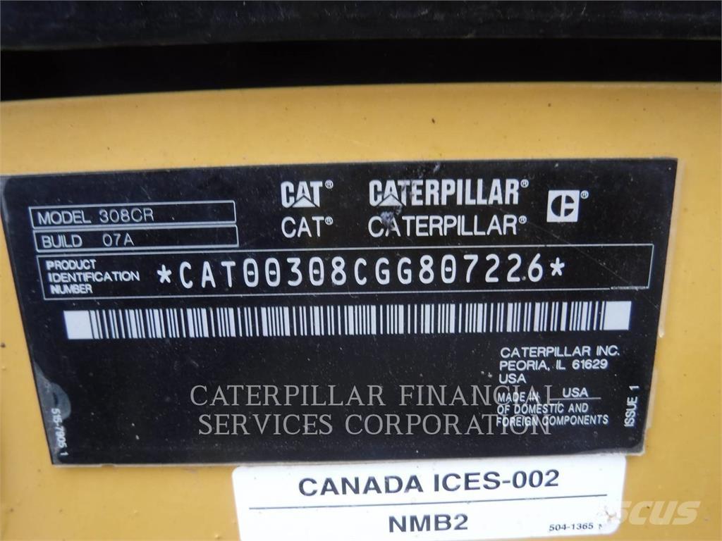 CAT 308-07CR Гусеничні екскаватори