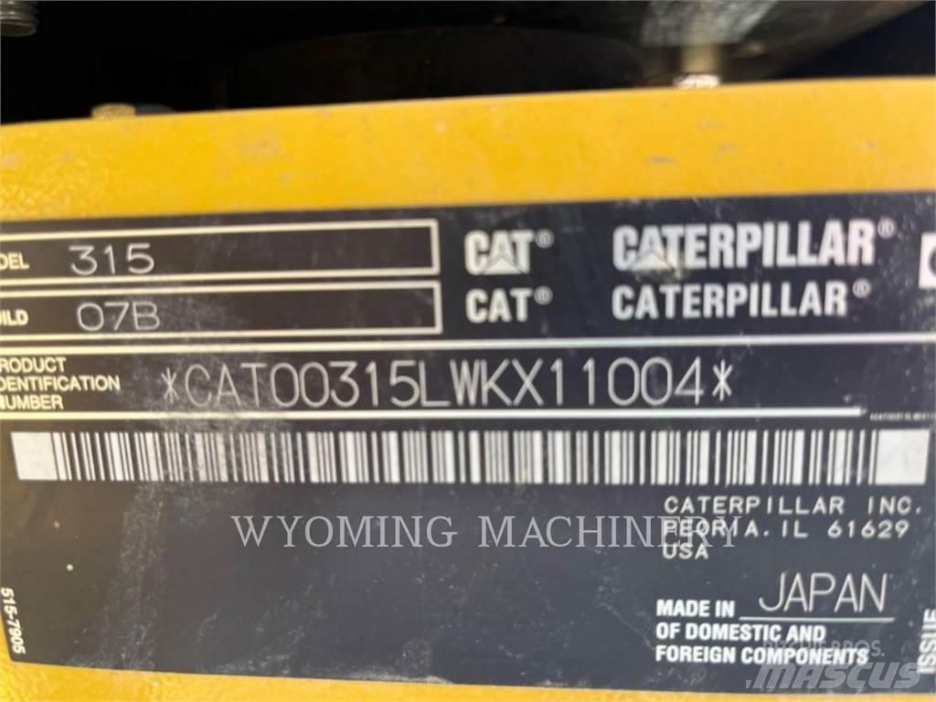 CAT 315 Гусеничні екскаватори