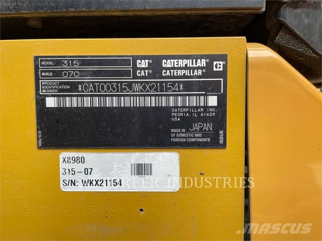 CAT 315-07 Гусеничні екскаватори