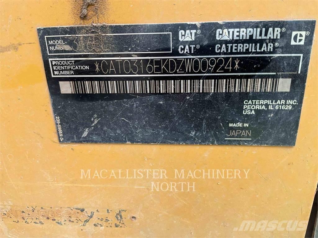 CAT 316EL Гусеничні екскаватори