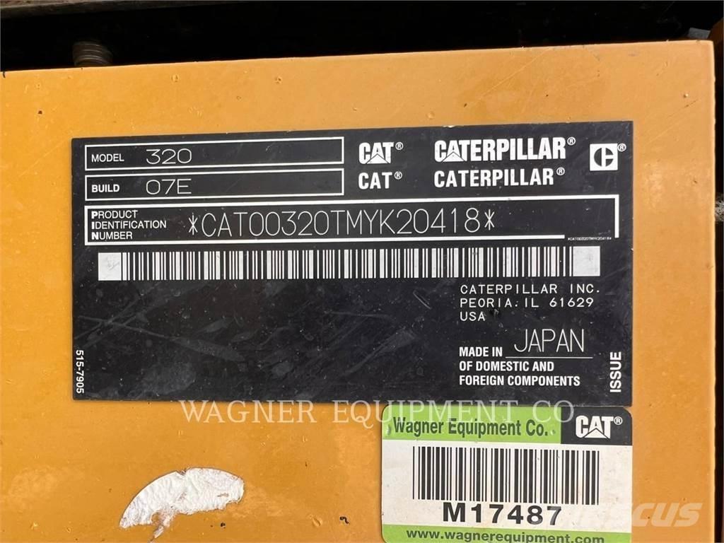 CAT 320 Гусеничні екскаватори
