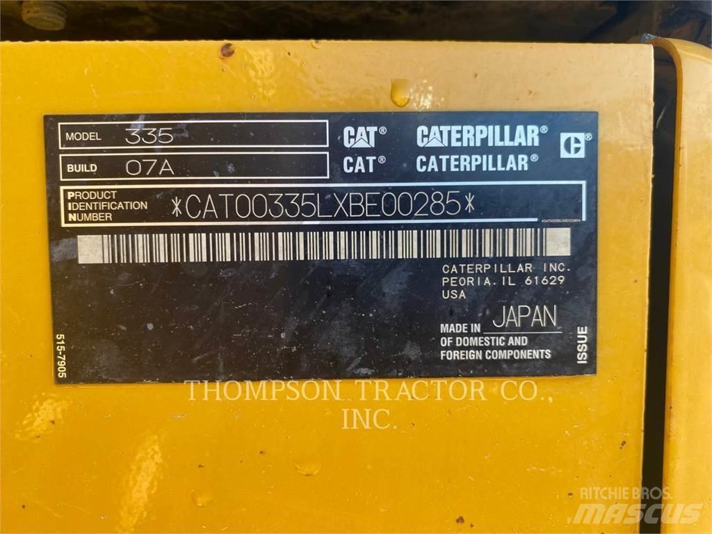 CAT 335 Гусеничні екскаватори