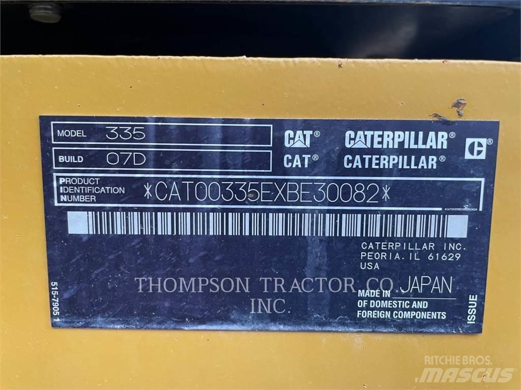 CAT 335 Гусеничні екскаватори