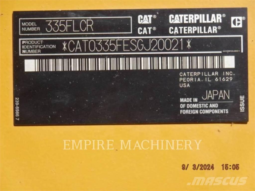 CAT 335FL P Гусеничні екскаватори