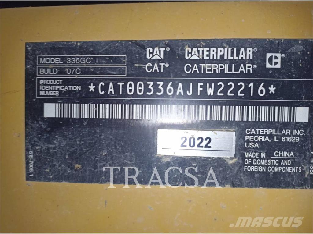 CAT 336-07GC Гусеничні екскаватори