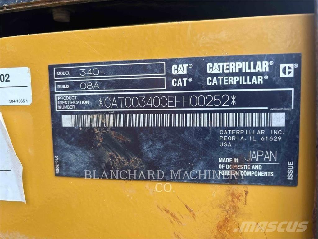 CAT 340 Гусеничні екскаватори