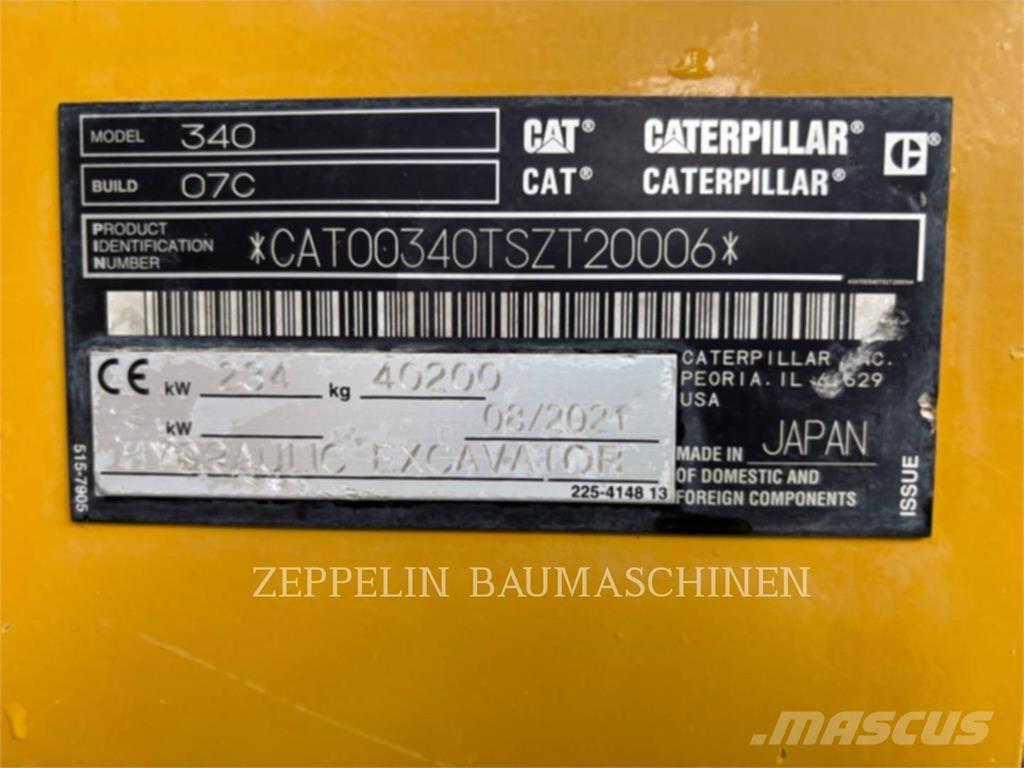 CAT 340-07A Гусеничні екскаватори