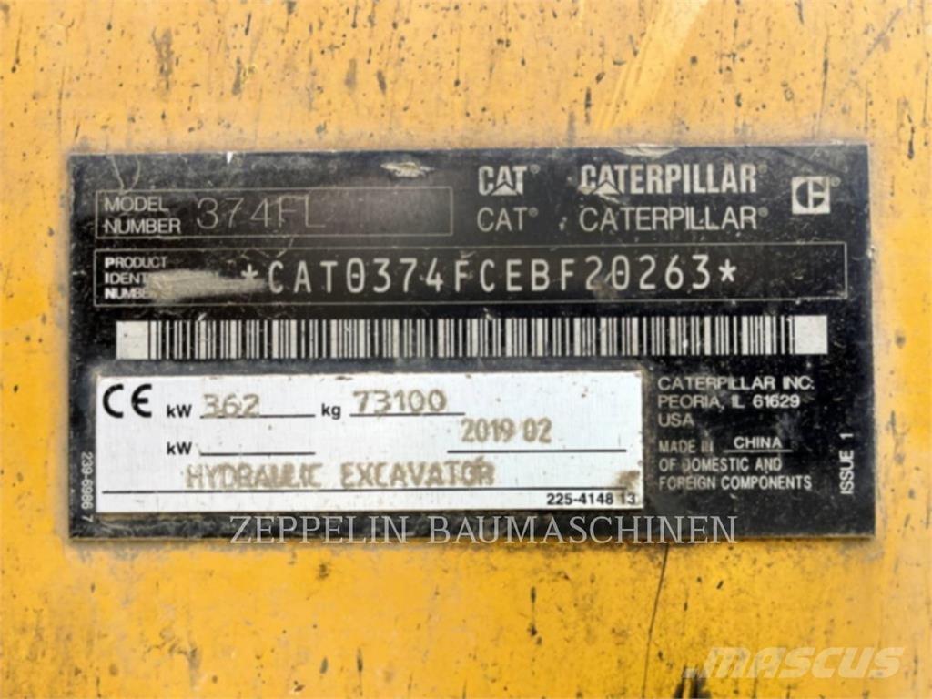 CAT 374FL Гусеничні екскаватори