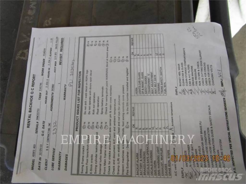 CAT 420F2 4EO Екскаватори-навантажувачі
