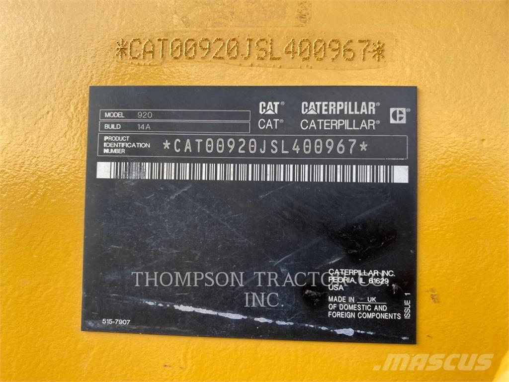 CAT 920 Фронтальні навантажувачі