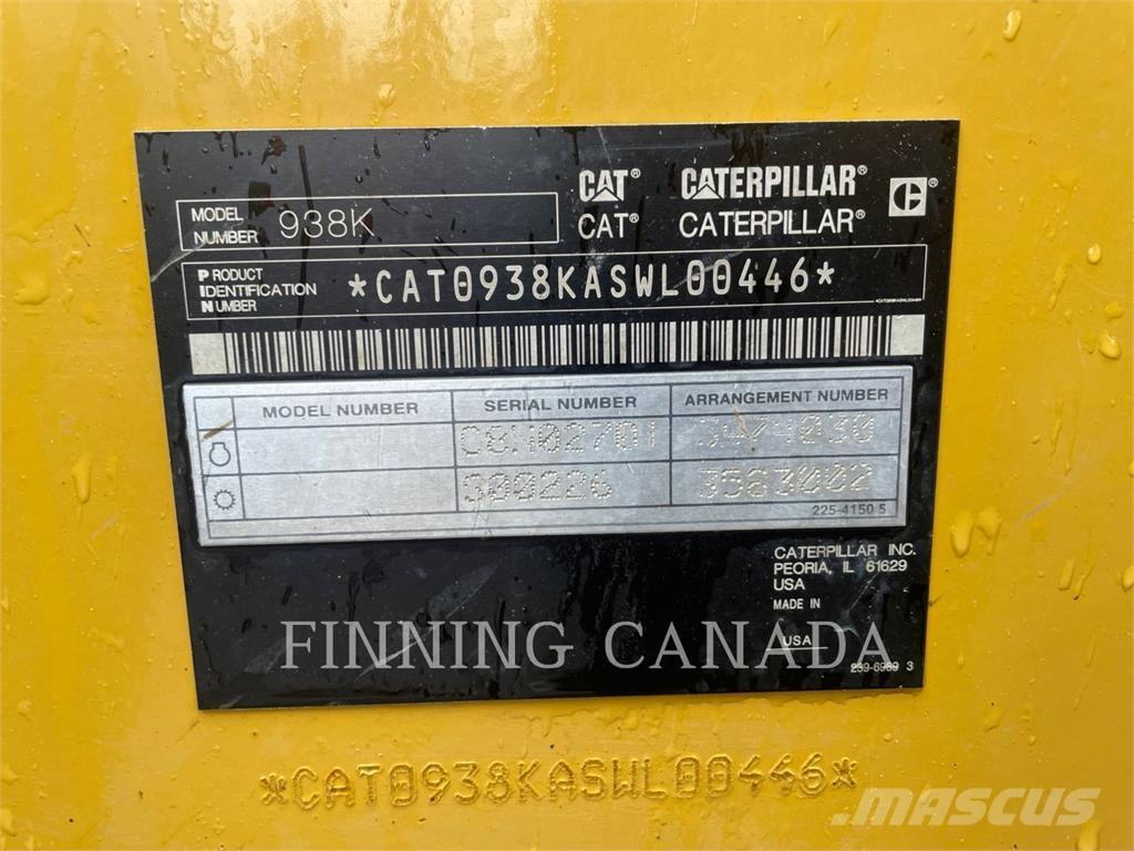 CAT 938K Фронтальні навантажувачі