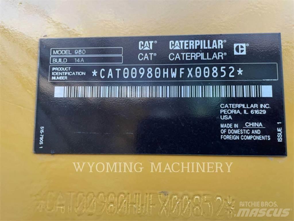 CAT 980 Фронтальні навантажувачі