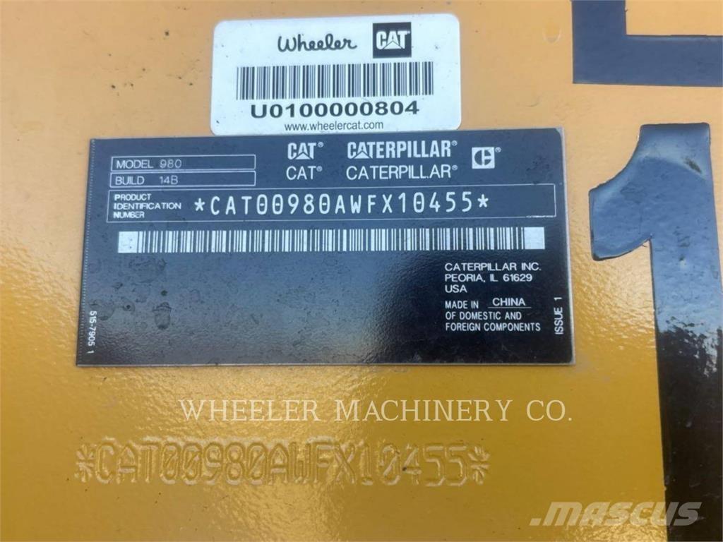 CAT 980 Фронтальні навантажувачі