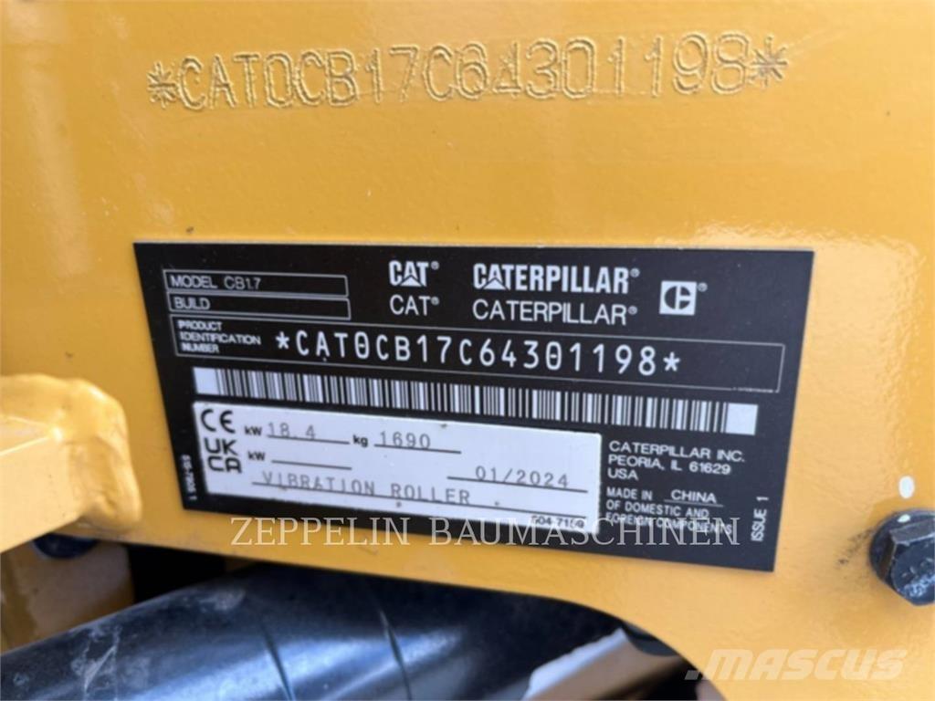 CAT CB1.7 Ущільнювачі грунту