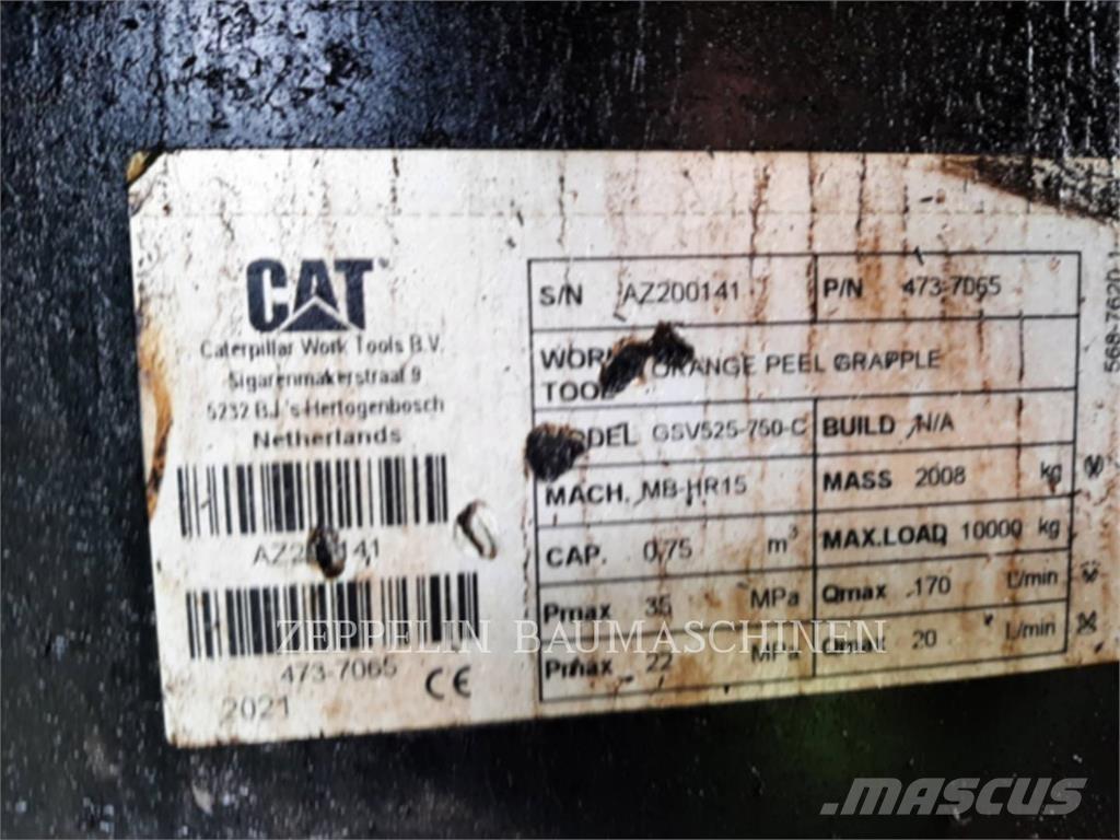 CAT GSV525 MEHRSCHALEN Грейфери