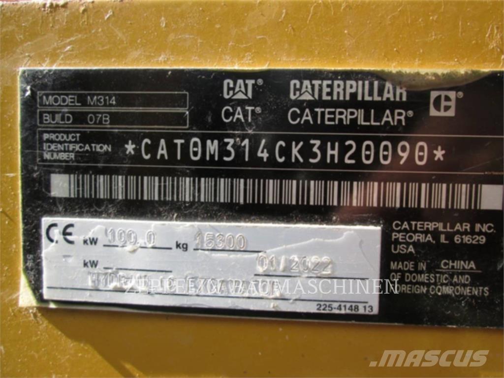 CAT M314-07A Колісні екскаватори
