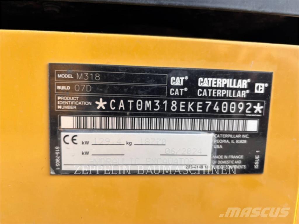 CAT M318-07A Колісні екскаватори