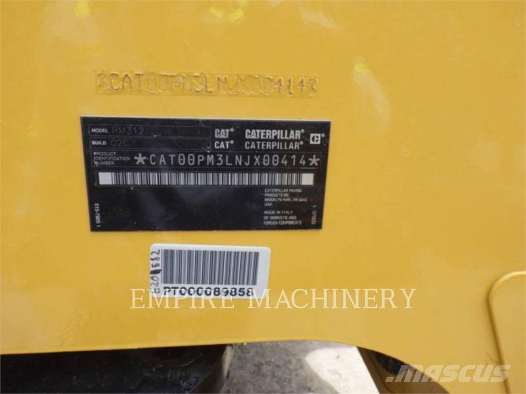 CAT PM312-02 Асфальтовкладачі