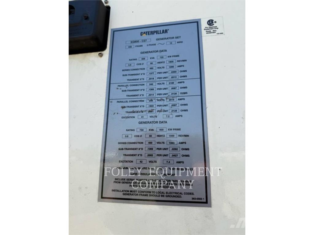 CAT XQ800 Інші генератори