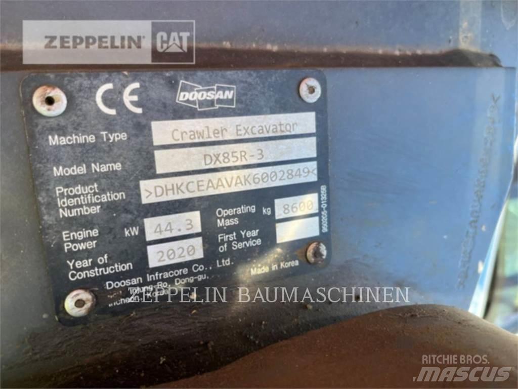 Doosan DX85R-3 Гусеничні екскаватори