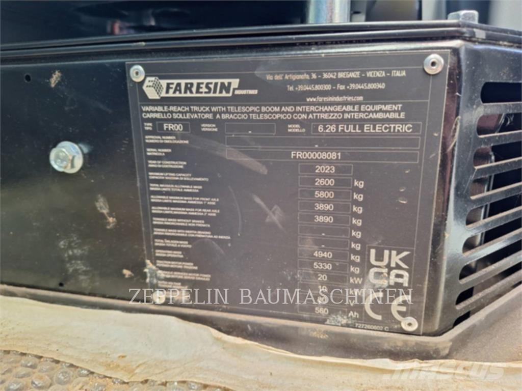 Faresin 6.26E Телескопічні навантажувачі