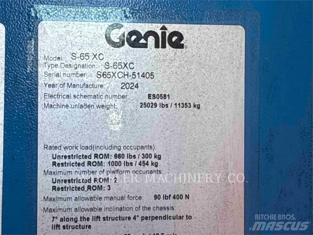 Genie S65XC Колінчаті підйомники