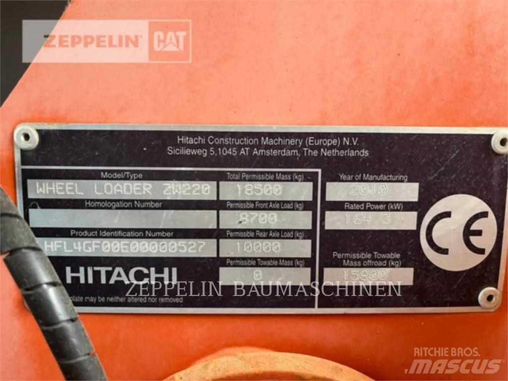 Hitachi ZW220 Фронтальні навантажувачі