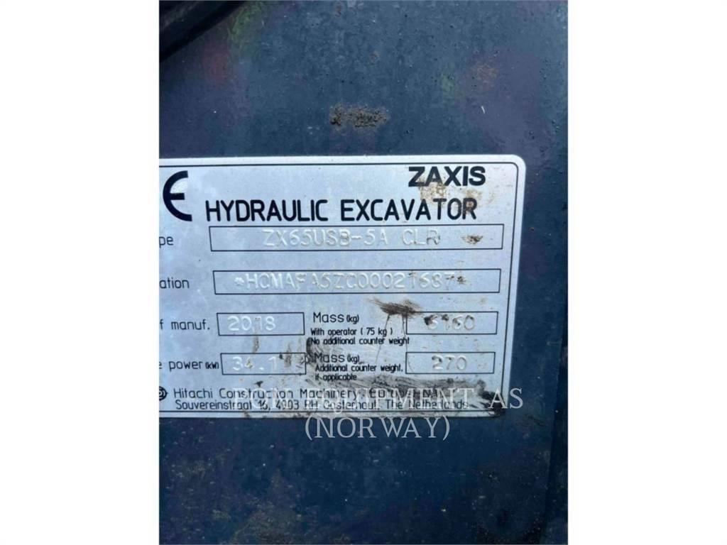 Hitachi ZX65 Гусеничні екскаватори