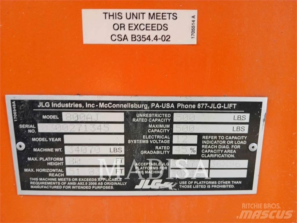 JLG 800 AJ Колінчаті підйомники