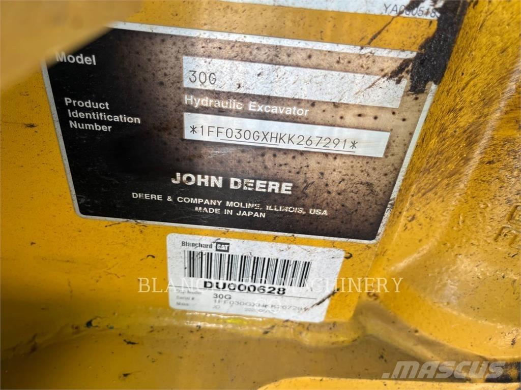 John Deere 30G Гусеничні екскаватори