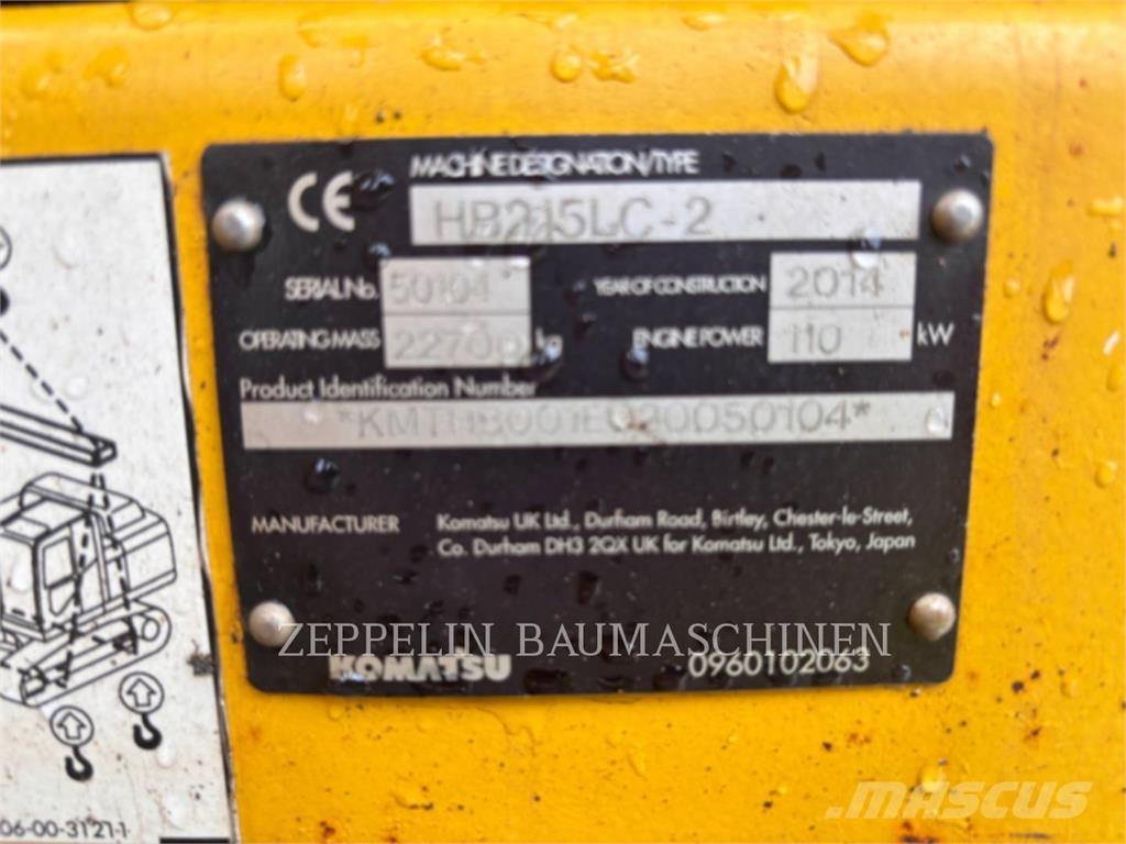 Komatsu HB215LC-2 Гусеничні екскаватори