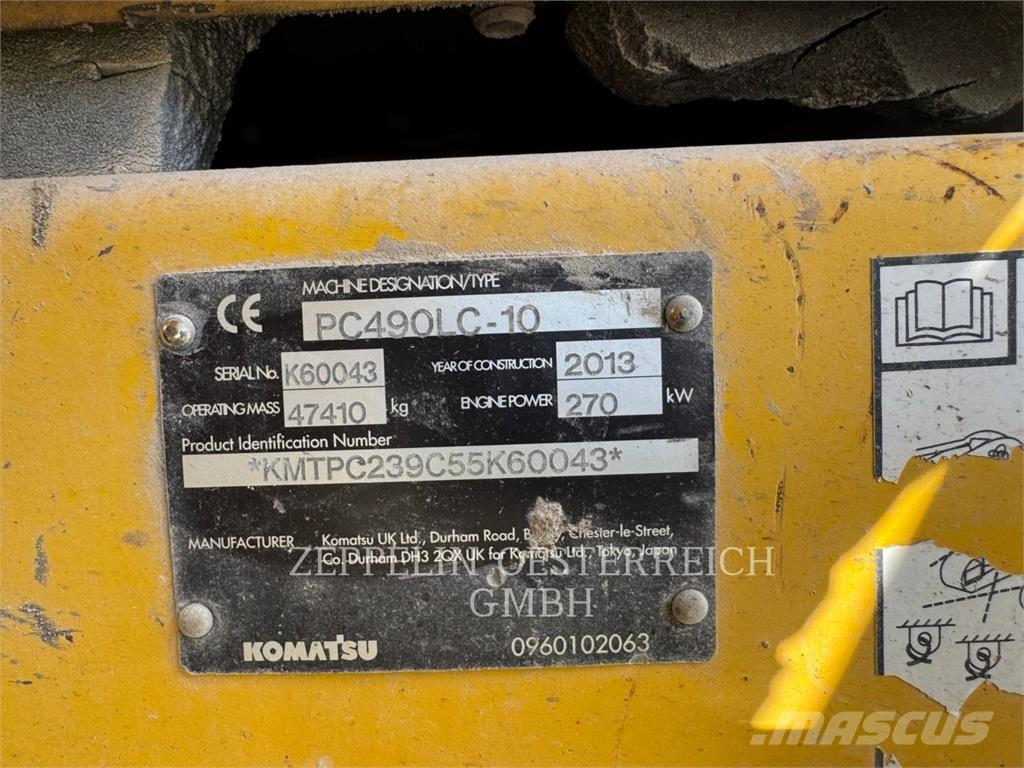 Komatsu PC490LC-10 Гусеничні екскаватори