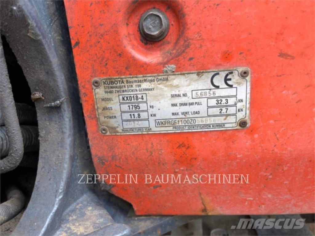 Kubota KX018-4 Гусеничні екскаватори